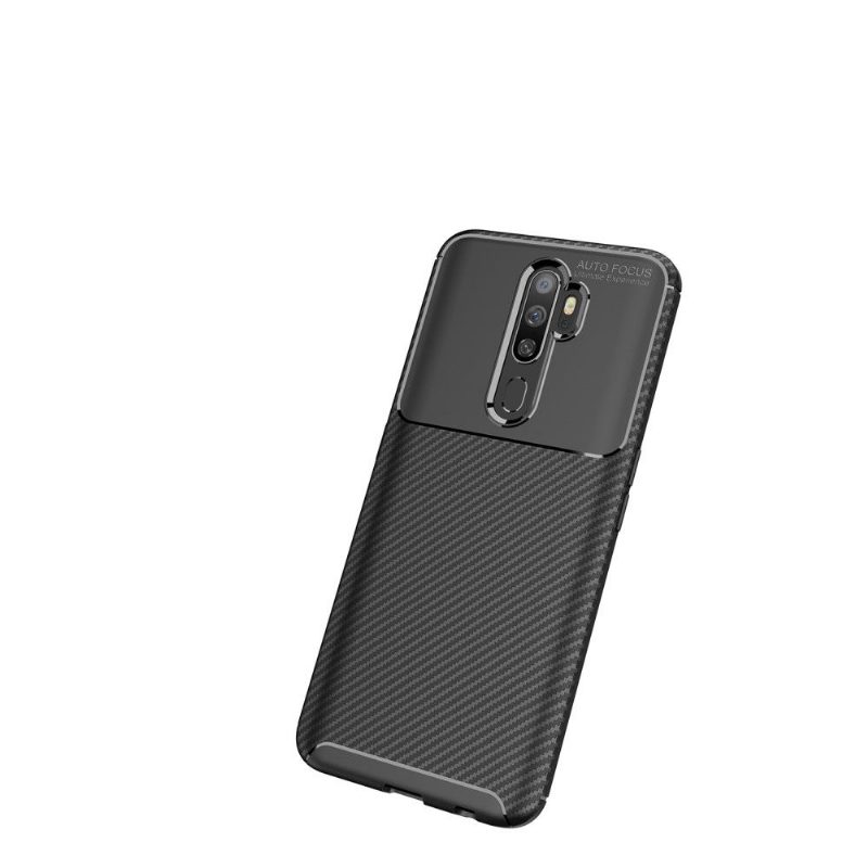 Case Oppo A9 2020 Murtumaton Puhelinkuoret Style Hiilikuitu Geelissä