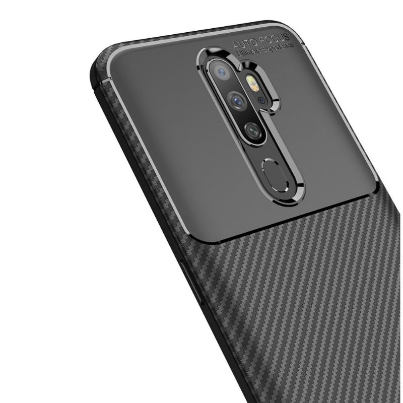 Case Oppo A9 2020 Murtumaton Puhelinkuoret Style Hiilikuitu Geelissä