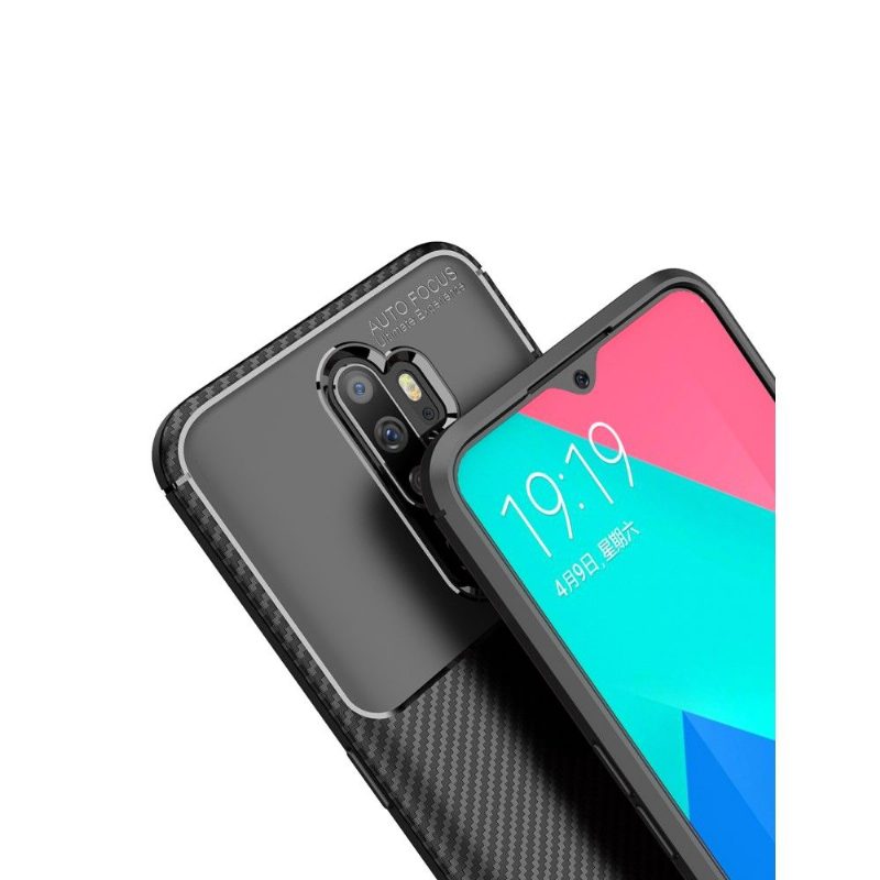 Case Oppo A9 2020 Murtumaton Puhelinkuoret Style Hiilikuitu Geelissä