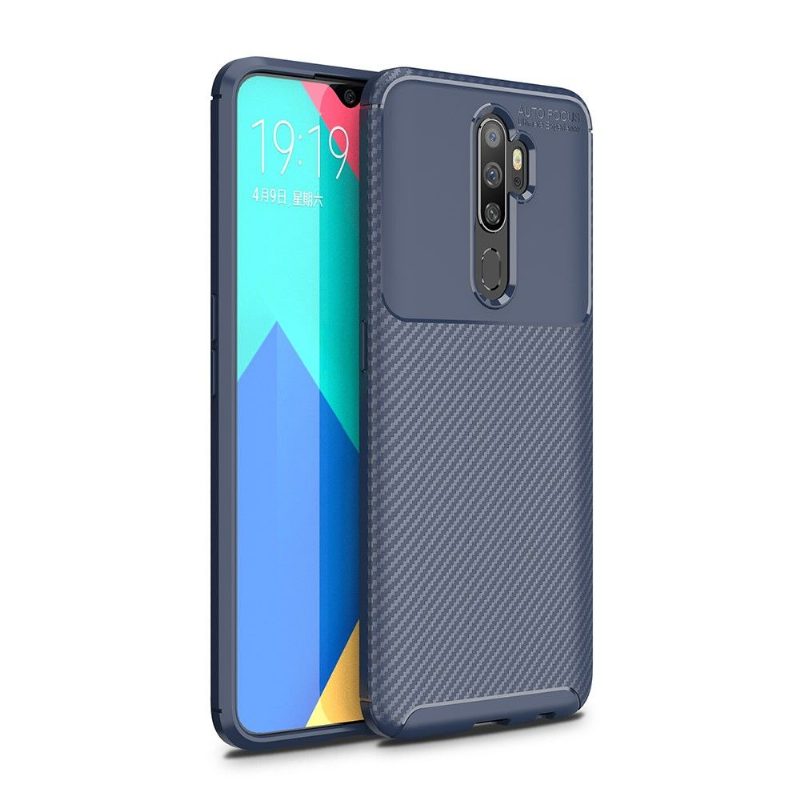 Case Oppo A9 2020 Murtumaton Puhelinkuoret Style Hiilikuitu Geelissä