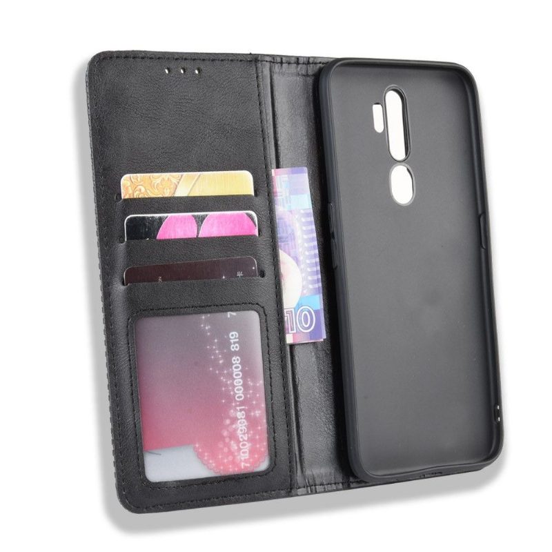 Flip Case Oppo A9 2020 Hemming Cirénius-tyylinen Nahka