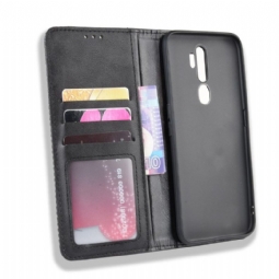 Flip Case Oppo A9 2020 Hemming Cirénius-tyylinen Nahka