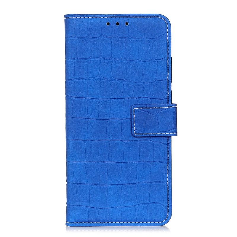 Flip Case Oppo A9 2020 Hemming Croc Keinonahkaefekti