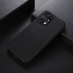 Case Oppo Find X5 Pro Murtumaton Puhelinkuoret Faux Leather Bark Effect