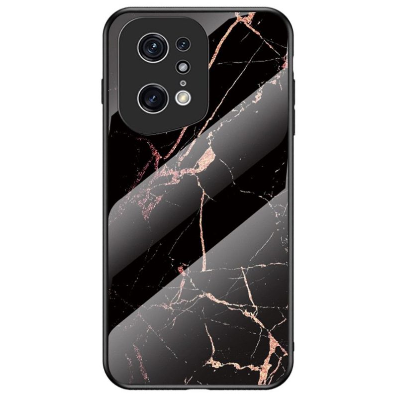 Kuori Oppo Find X5 Pro Marble Lina Karkaistu Lasi