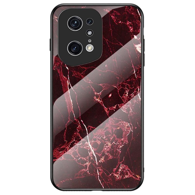 Kuori Oppo Find X5 Pro Marble Lina Karkaistu Lasi