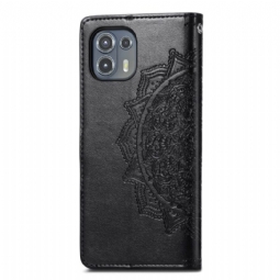 Kotelot Motorola Edge 20 Lite Mandala Relief Faux Leather