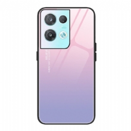 Case Oppo Reno 8 Gradientti Karkaistu Lasi