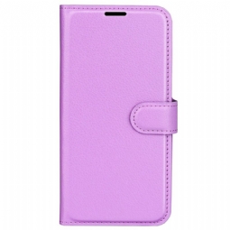 Kotelot iPhone 16 Litchi Faux Leather Suojakuori