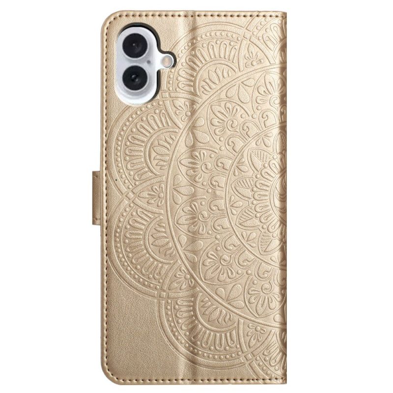 Kotelot iPhone 16 Puhelinkuoret Mandala-hihnakuvio