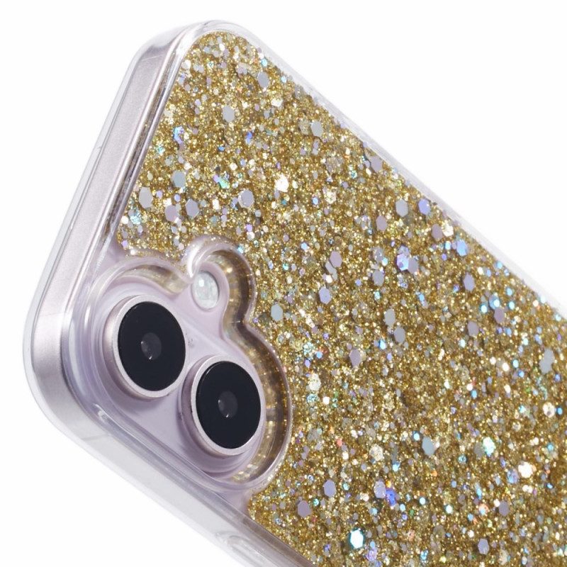 Kuori iPhone 16 Glitteriä