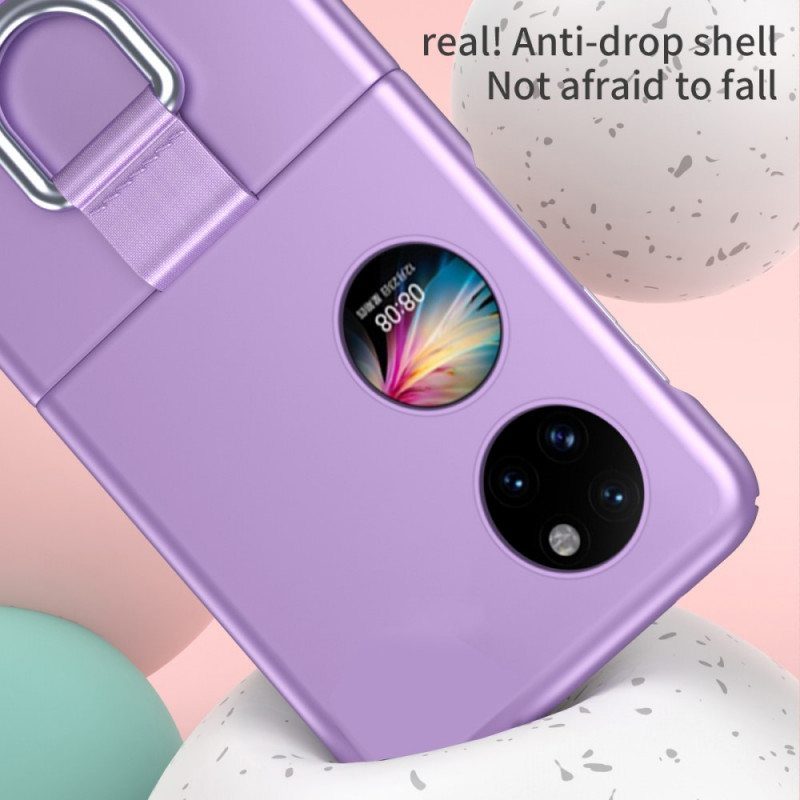 Case Huawei P50 Pocket Skin-touch Renkaalla