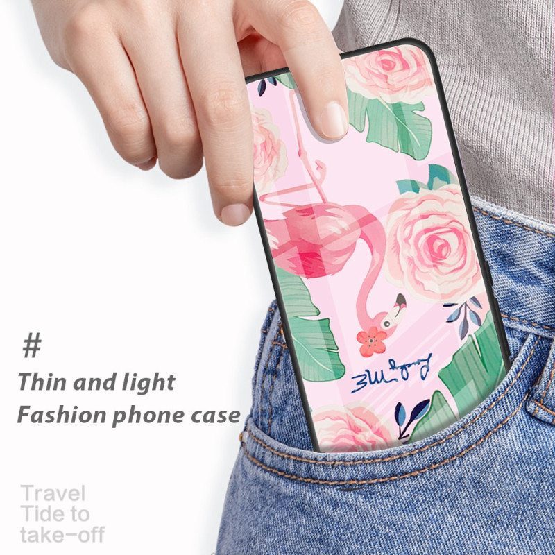 Case iPhone 15 Plus Flamingo Karkaistu Lasi