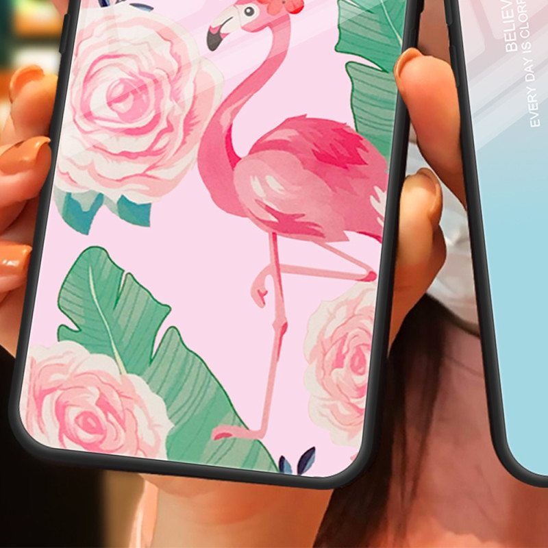 Case iPhone 15 Plus Flamingo Karkaistu Lasi