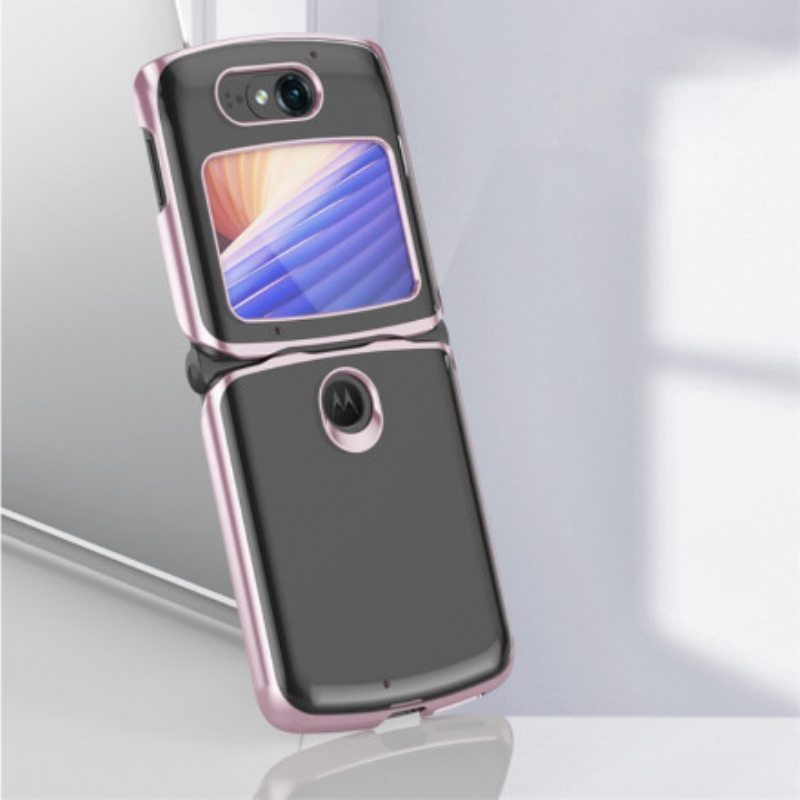 Case Motorola Razr 5G Metallistyyliset Reunat