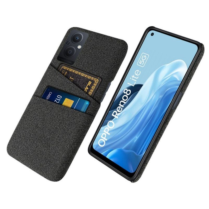 Case Oppo Reno 8 Lite Korttipidikkeen Kangas