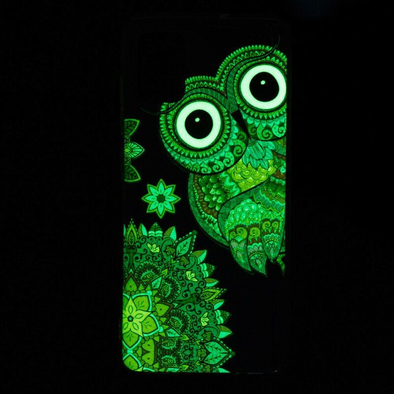 Case Poco M5s Fluoresoiva Pöllön Mandala