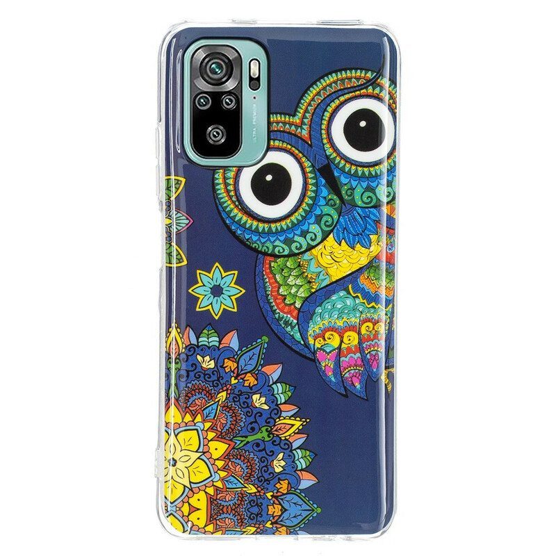 Case Poco M5s Fluoresoiva Pöllön Mandala