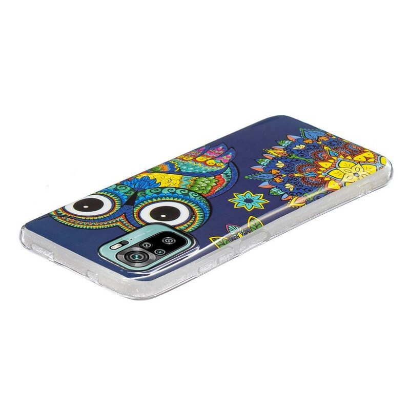 Case Poco M5s Fluoresoiva Pöllön Mandala