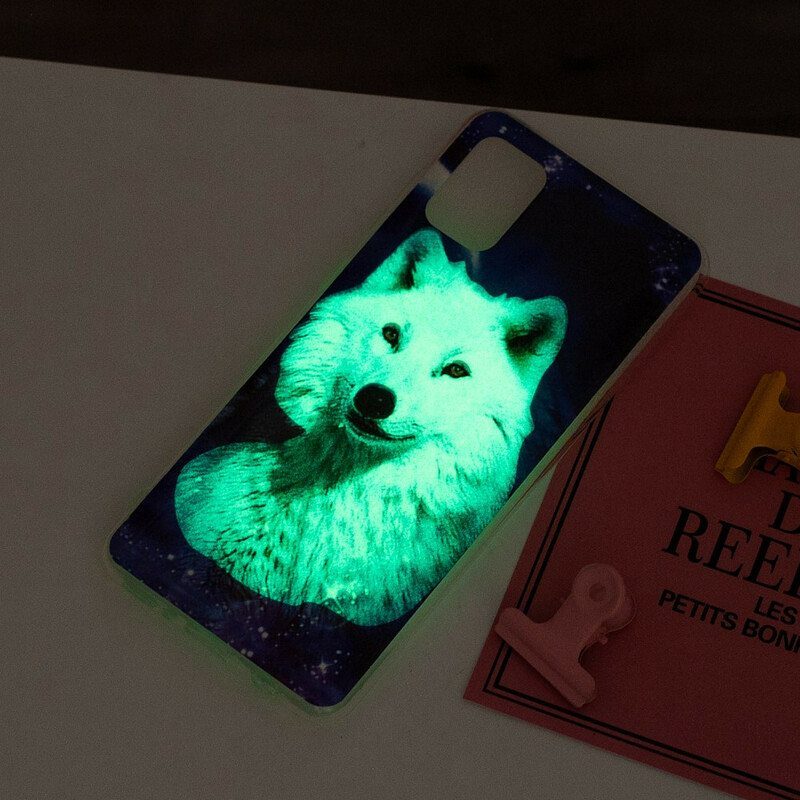 Case Poco M5s Fluoresoiva Wolf-sarja