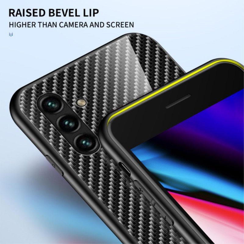 Case Samsung Galaxy A13 5G / A04s Karkaistua Hiilikuitulasia