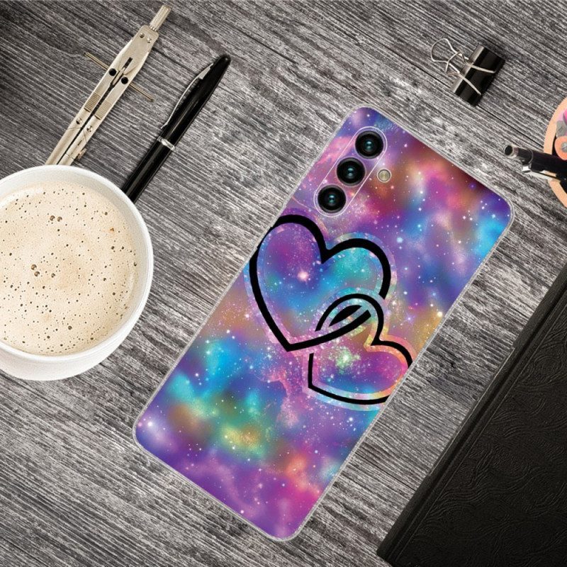 Case Samsung Galaxy A13 5G / A04s Ketjutetut Sydämet