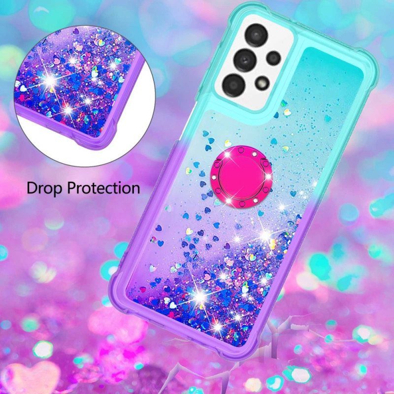 Case Samsung Galaxy A13 Glitter Ring-kiinnike