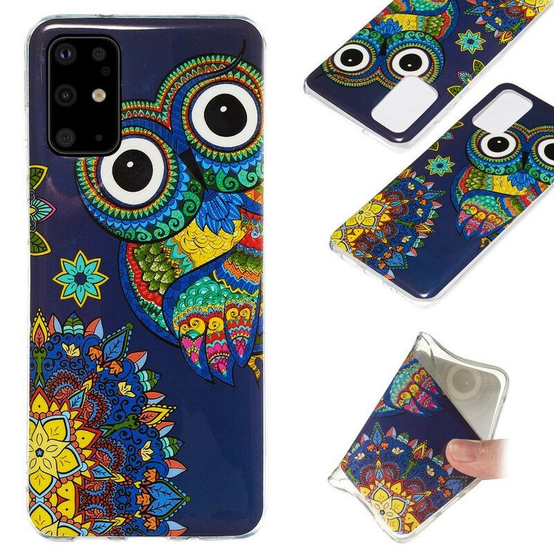 Case Samsung Galaxy S20 Plus / S20 Plus 5G Fluoresoiva Pöllön Mandala