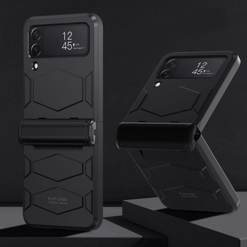 Case Samsung Galaxy Z Flip 4 Kotelot Flip Jäykkä Hunajakennomuotoilu