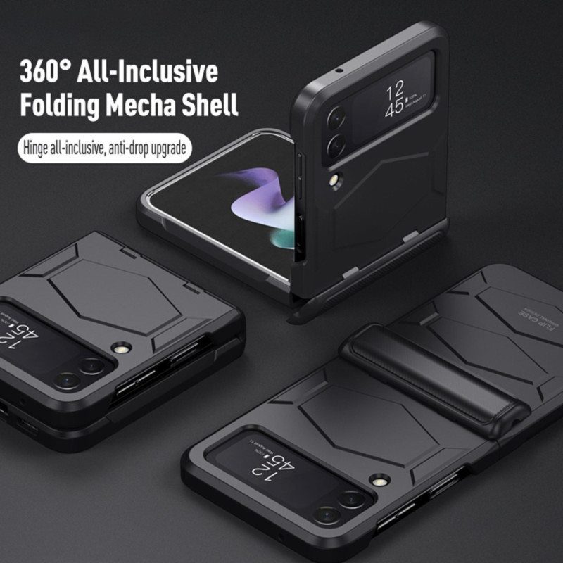 Case Samsung Galaxy Z Flip 4 Kotelot Flip Jäykkä Hunajakennomuotoilu