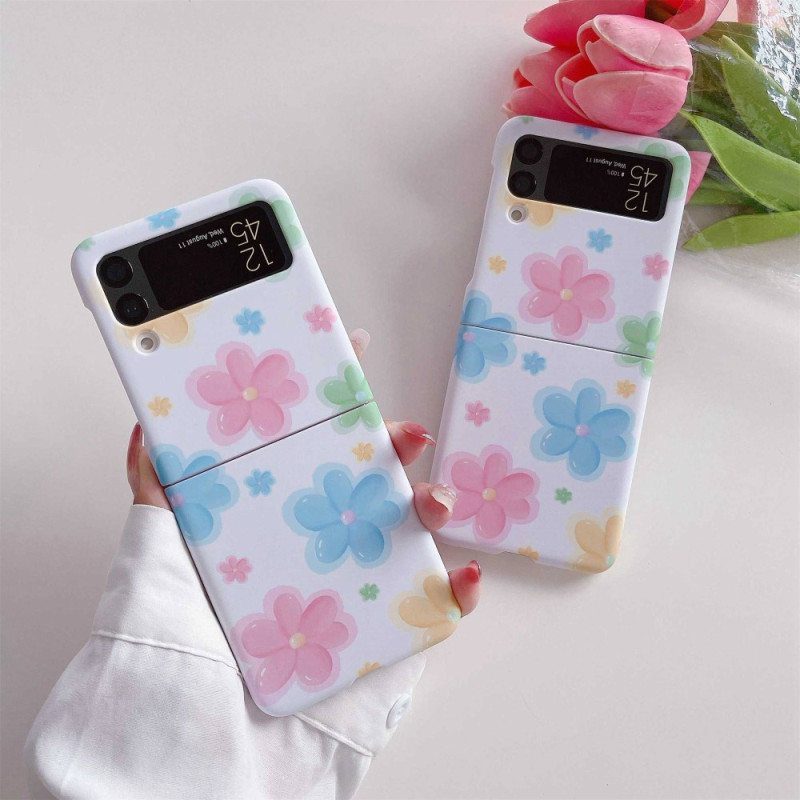 Case Samsung Galaxy Z Flip 4 Kotelot Flip Kauniita Kukkia