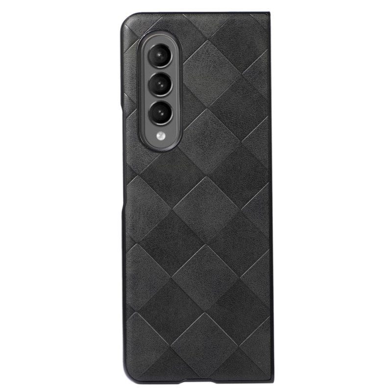 Case Samsung Galaxy Z Fold 4 Keinonahkainen Ruutukuvio