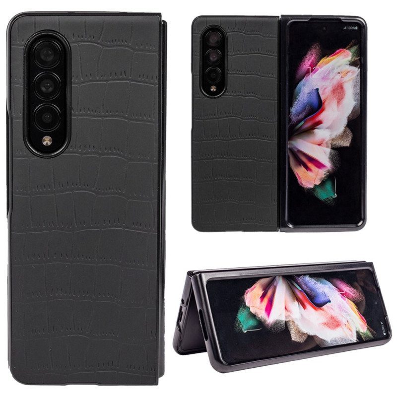 Case Samsung Galaxy Z Fold 4 Kohokuvioitu Krokotiili