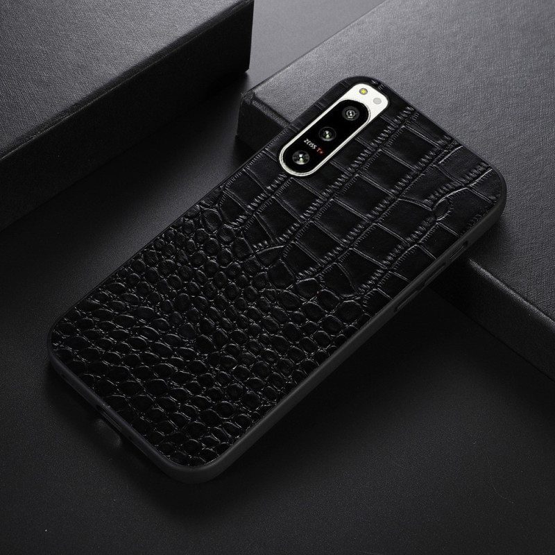 Case Sony Xperia 5 IV Aito Crocodile Texture -nahka