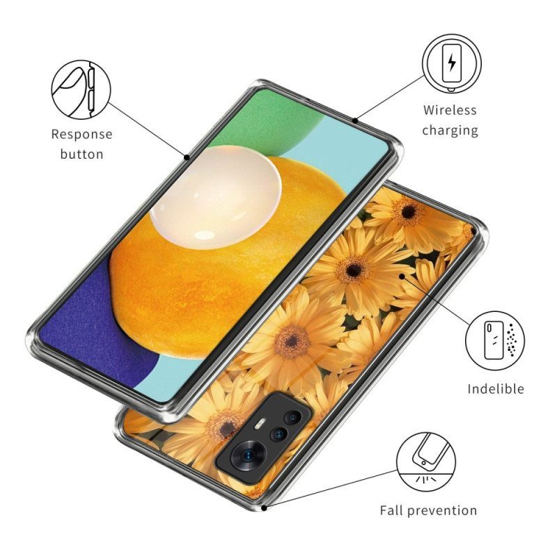 Case Xiaomi 12T / 12T Pro Auringonkukat