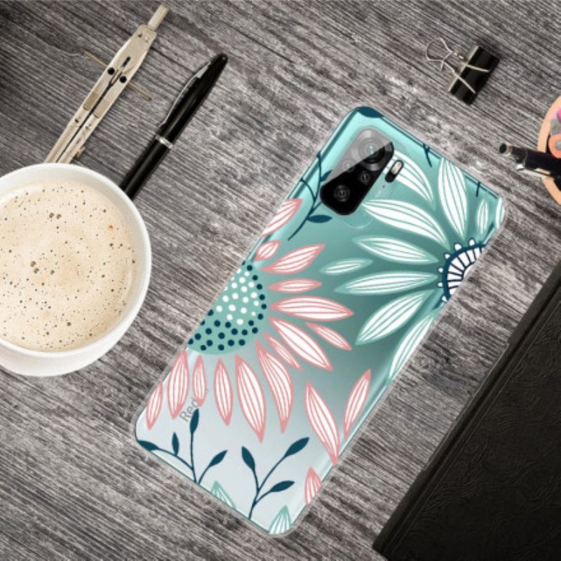 Case Xiaomi Redmi Note 10 / 10S Läpinäkyvä Yksi Kukka