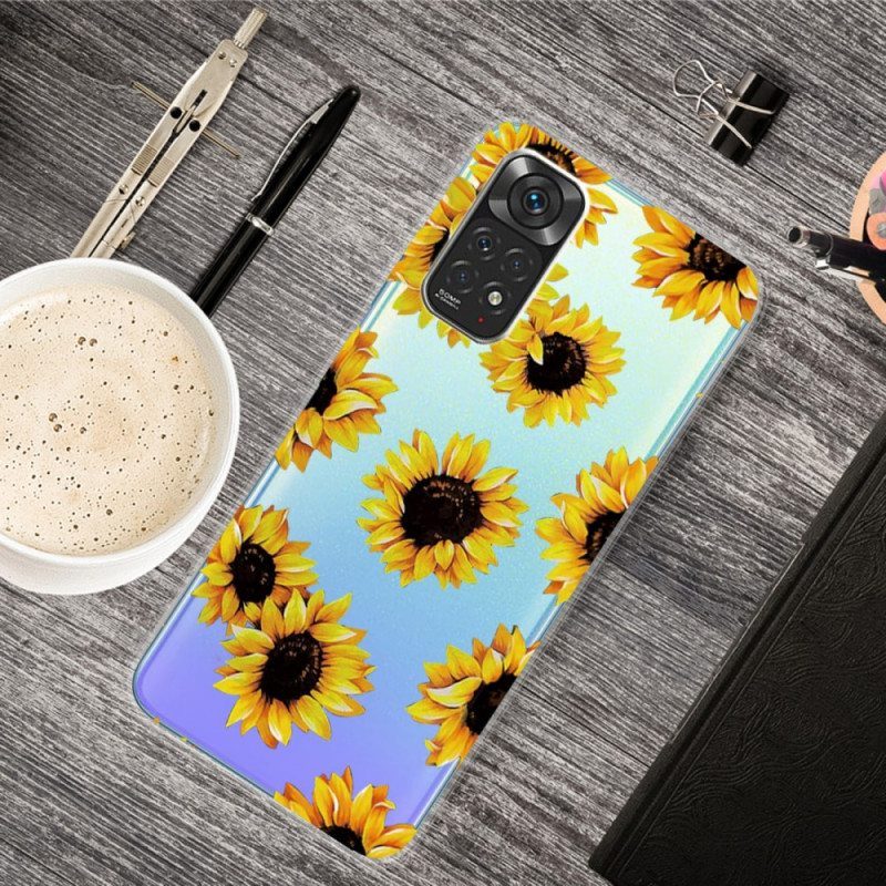 Case Xiaomi Redmi Note 11 / 11S Auringonkukat