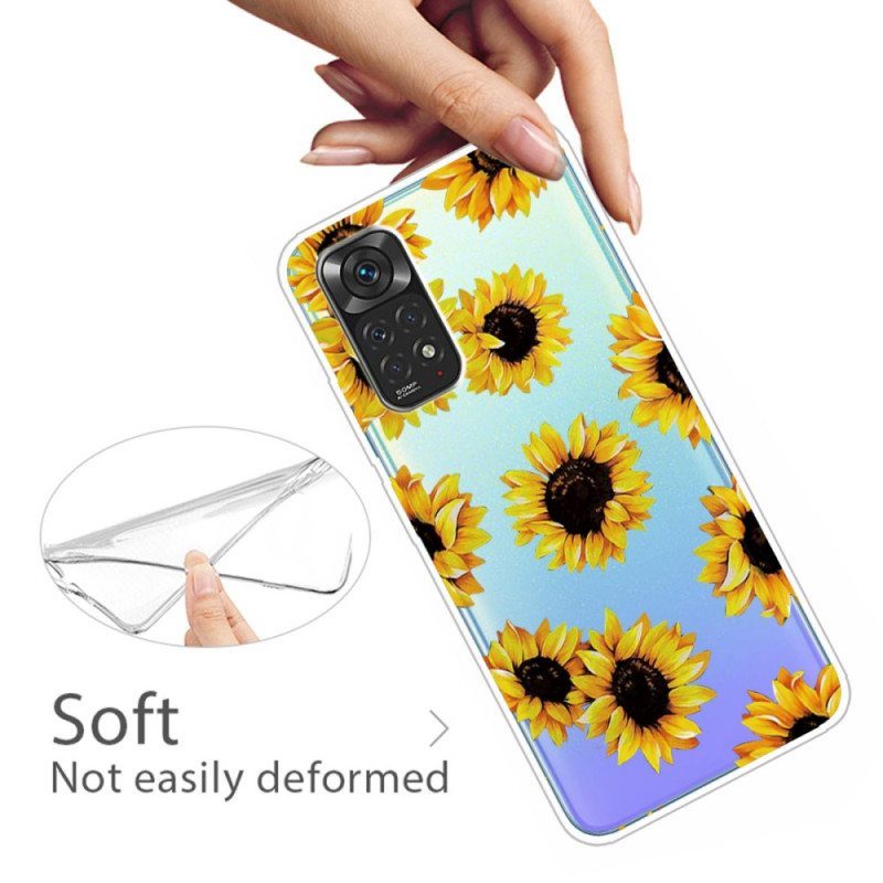 Case Xiaomi Redmi Note 11 / 11S Auringonkukat