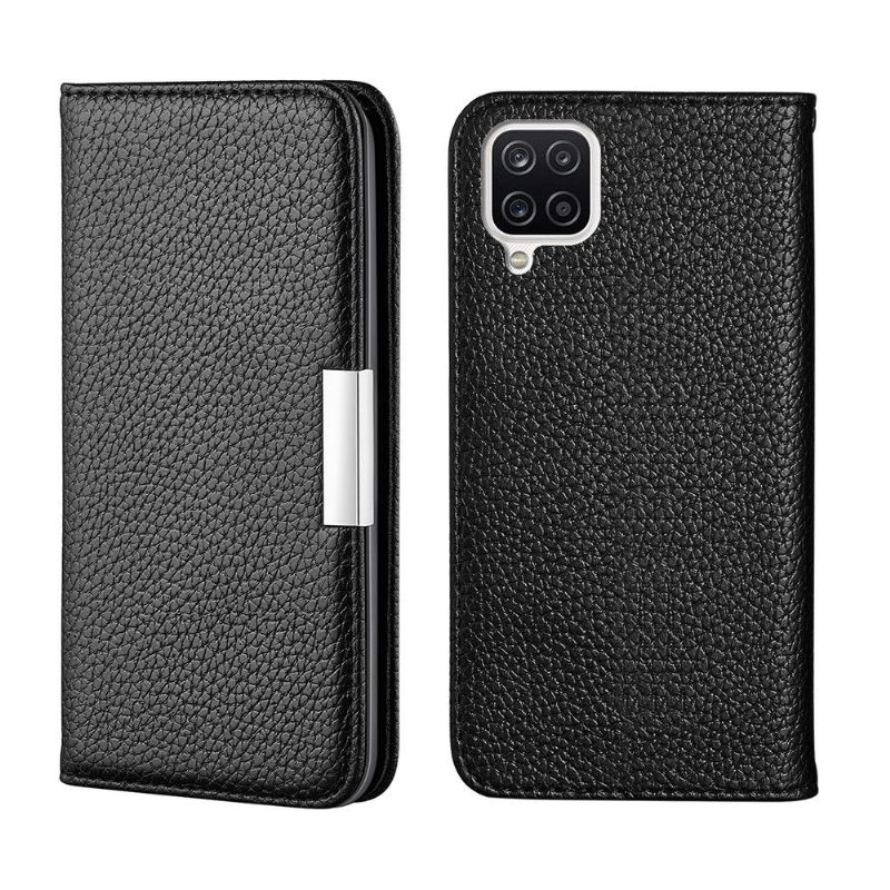 Nahkakotelo Samsung Galaxy A12 Kotelot Flip Graine Faux Leather Flip