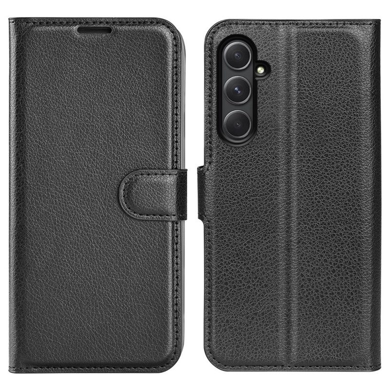 Kotelot Samsung Galaxy A55 5g Puhelinkuoret Classic Litchi Faux Leather