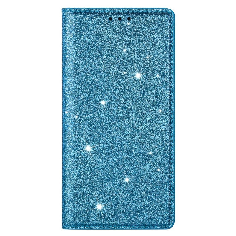 Nahkakotelo Samsung Galaxy A55 5g Glitteriä Suojakuori