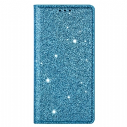 Nahkakotelo Samsung Galaxy A55 5g Glitteriä Suojakuori