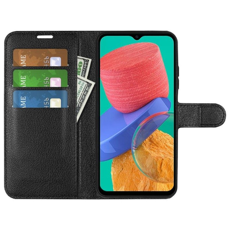 Flip Case Samsung Galaxy M33 5G Hemming Lompakkokuori Style Nahka