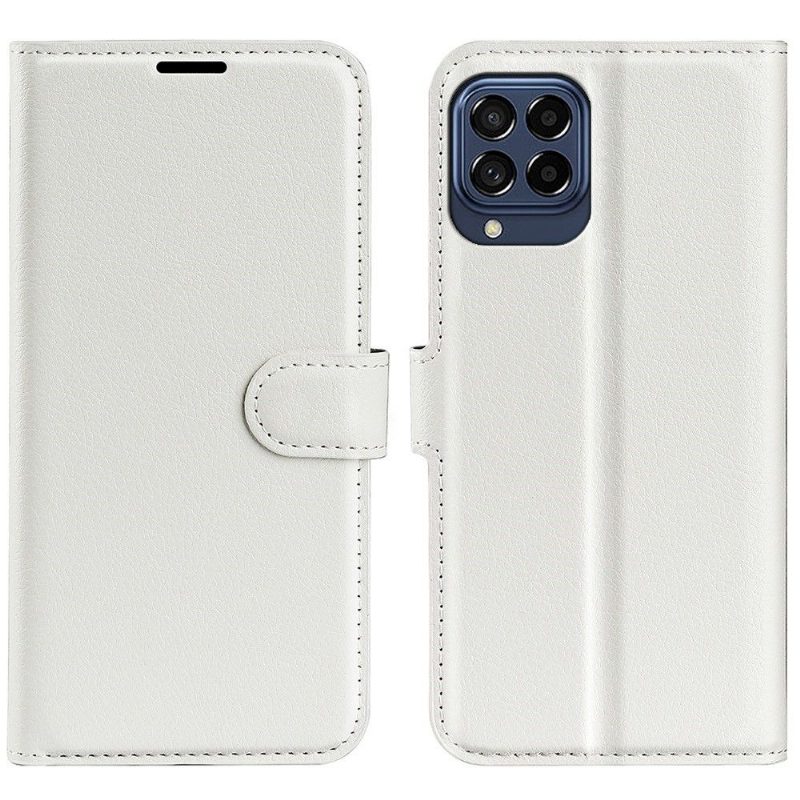 Flip Case Samsung Galaxy M33 5G Hemming Lompakkokuori Style Nahka