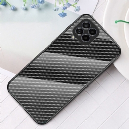 Kuori Samsung Galaxy M33 5G Hemming Style Carbon Fiber Karkaistu Lasi