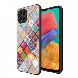 Kuori Samsung Galaxy M33 5G Kaleidoscope Mandala Jalustalla