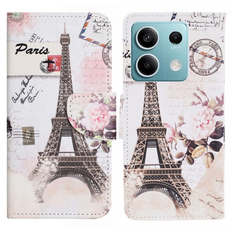 Kotelot Xiaomi Redmi Note 13 5g Vintage Eiffel-torni