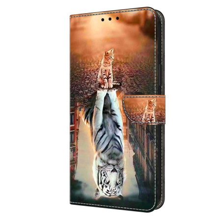 Nahkakotelo Xiaomi Redmi Note 13 5g 3d Kitten Dream -kuviolla