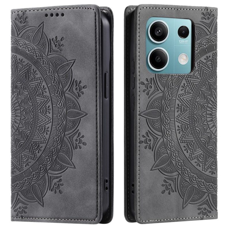 Nahkakotelo Xiaomi Redmi Note 13 5g Mandala-kuvio Suojakuori