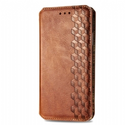 Nahkakotelo Xiaomi Redmi Note 13 5g Vintage Leather Effect -timantit